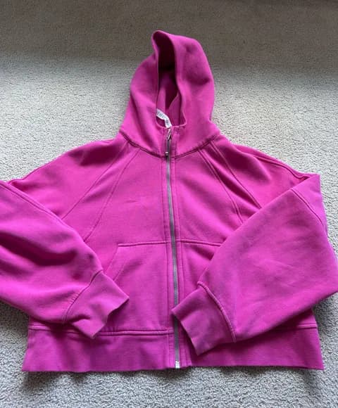 Lululemon Sonic Pink Scuba Full-Zip