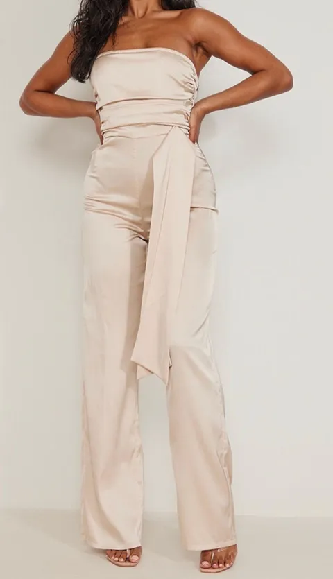Satin Tie Side Jumpsuit