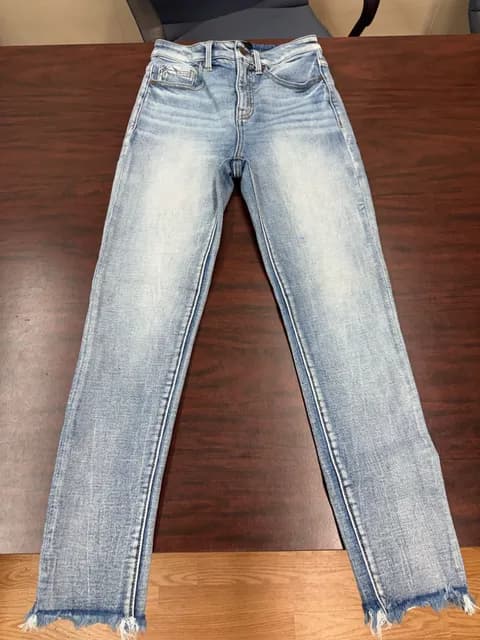 Buckle Black Ankle Skinny Jeans Size 25x27