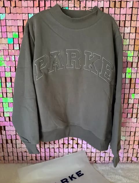 Parke Monochrome Varsity Mockneck – Stone – L/XL – Sold Out Online