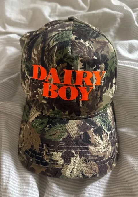 Dairy boy trucker hat