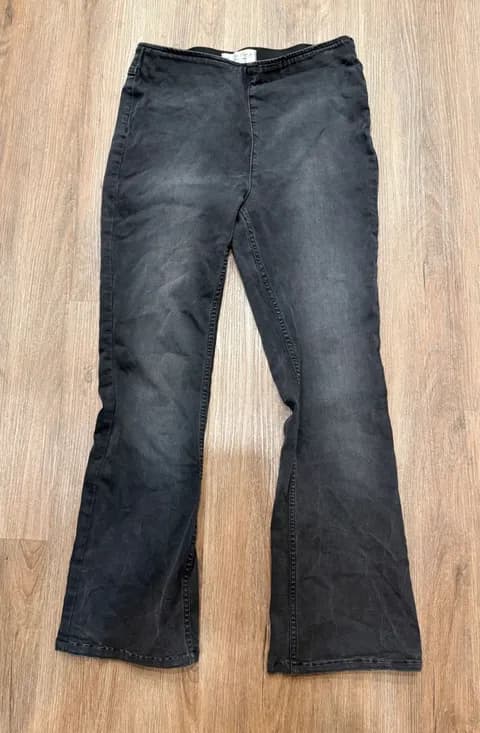 We The Free Flare Leggings Black Wash High Waist Stretch Casual Women Size 31