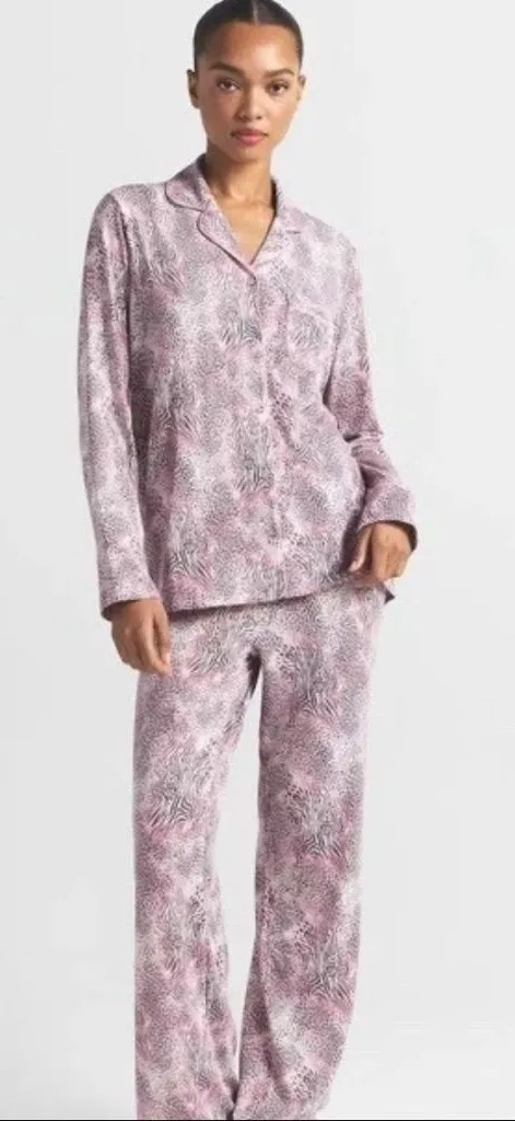 SKIMS Long Sleep Set NWT Small Bloom Mini Multi Animal Pajamas