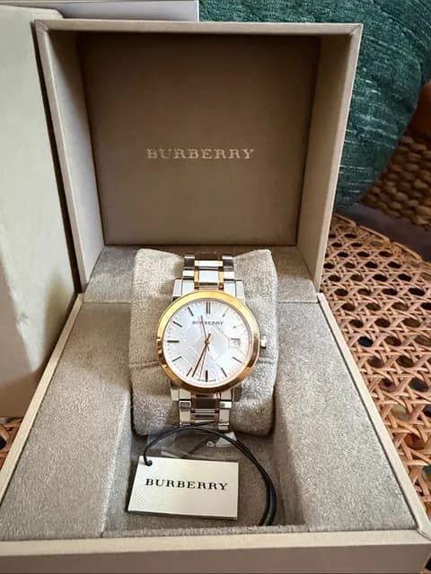 Burberry BU9105 Two-Tone Rose Gold Stainless Steel Ladies Watch