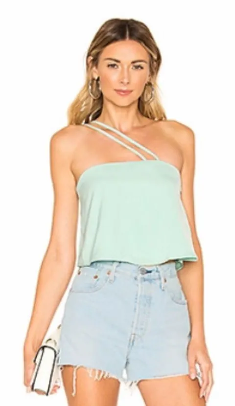 Revolve Blue Strap Top