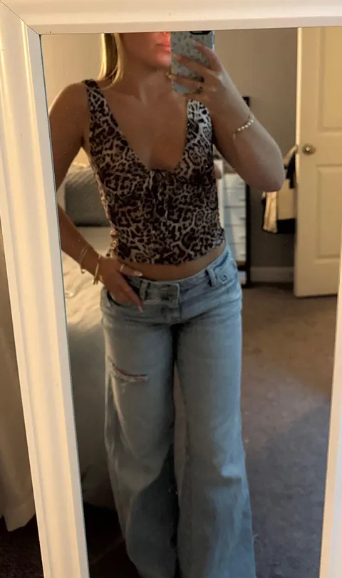 Amazon cheetah top