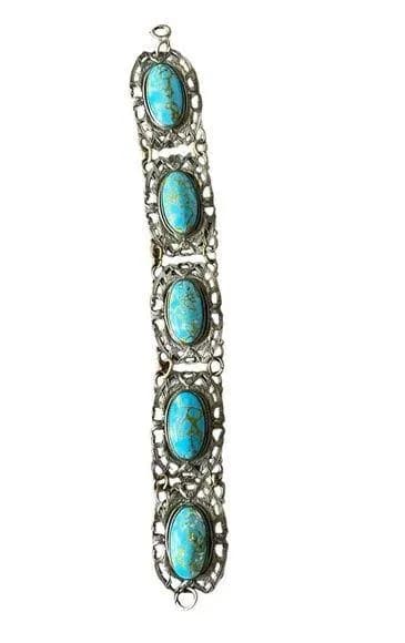 Vintage Panel Turquoise Bracelet