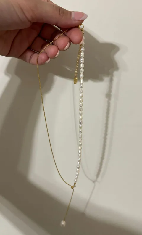 Gold Pearl Necklace