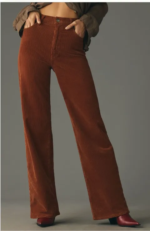 NWT Agolde Harper Mid Rise Corduroy Jeans