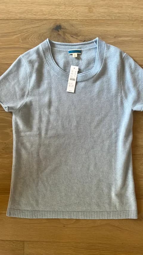 100% Cashmere Short Sleeve Sweater