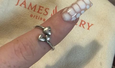 Gathered hearts ring