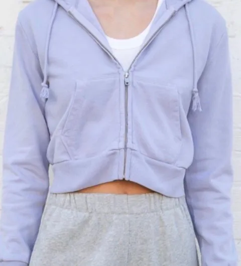 Cropped Hoodie Sweatshirt💜