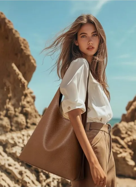 Vegan Leather Hobo Bag