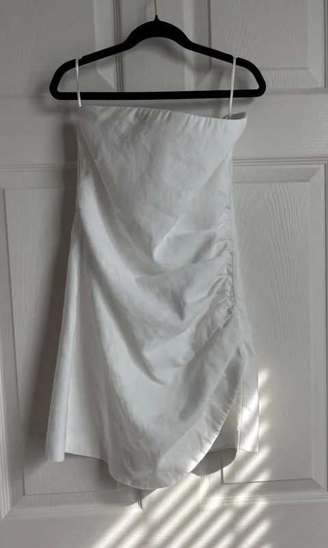 Zara romper white denim
