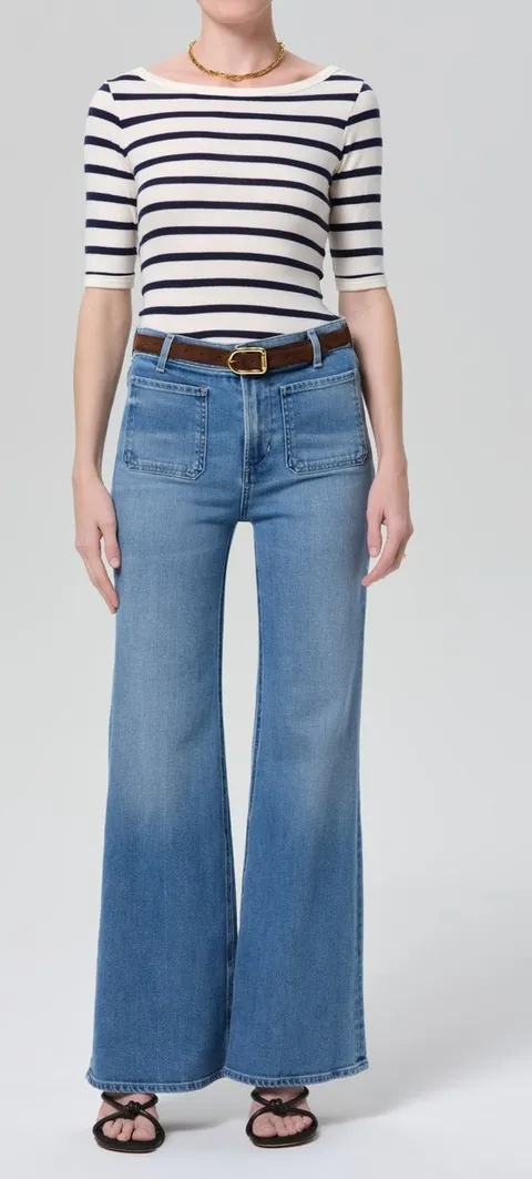 Citizens of Humanity Kimberly Patch Pocket Flare Mother Stretch Jeans 27