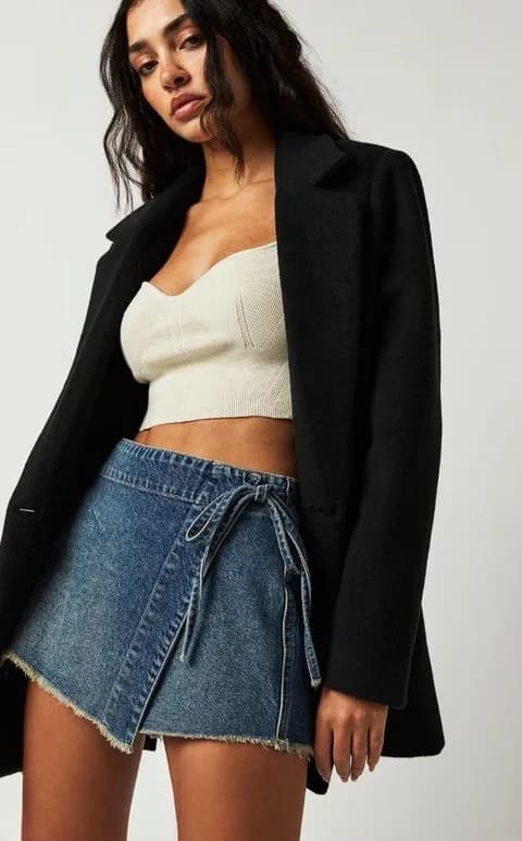 We The Free Emmy Denim Skort