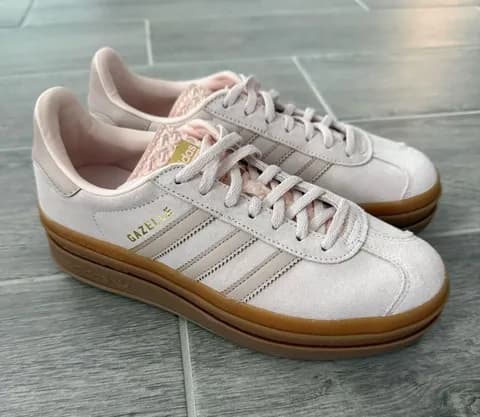 Adidas Gazelle Bold Athletic Shoe - Big Kid - Wonder Quartz / White