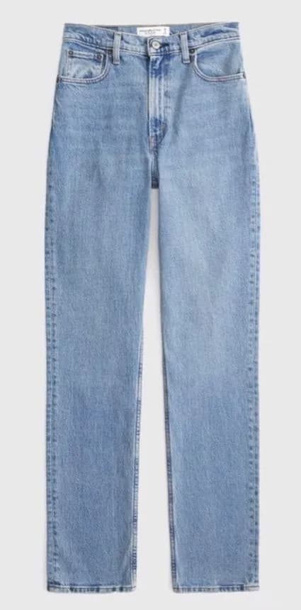 Abercrombie 90s Slim Straight Ultra High Rise Jeans NWT