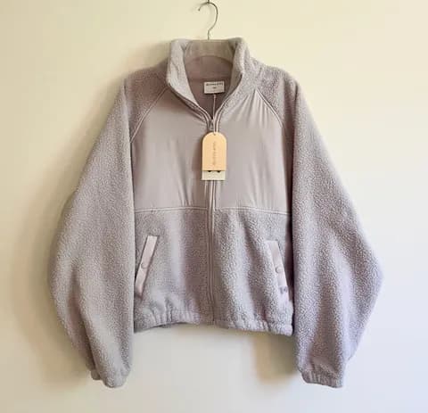 Viral exclusive Blogilates Campfire High Pile Fleece Full Zip Jacket