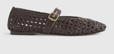 Madewell The Remy Mary Jane Flat in Dark Carob Size 6