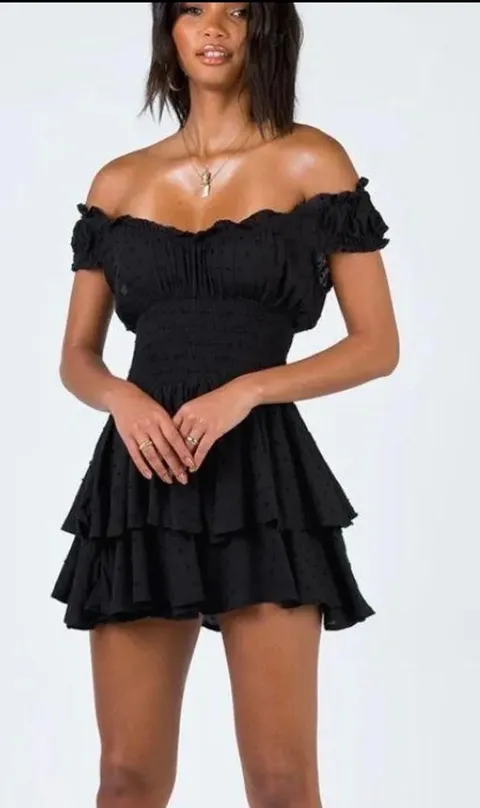 Princess Polly Romper The Love Galore Black