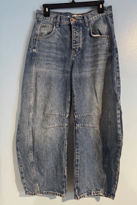 Free People Barrel Jeans