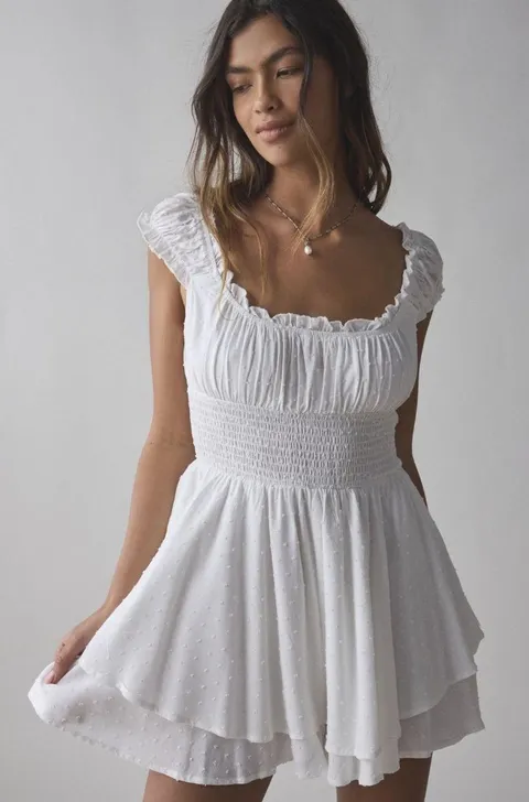 Urban White Romper