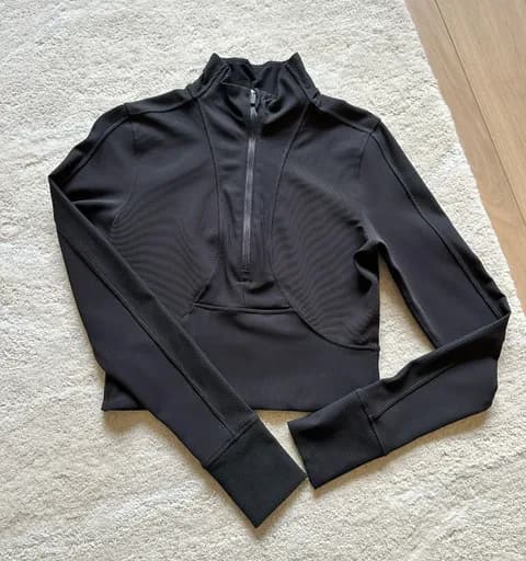 Cropped Half-Zip