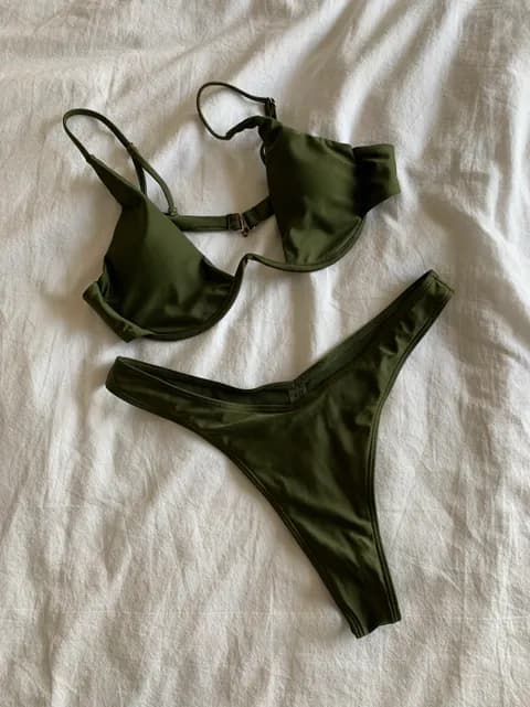 Green Bikini Set Size L