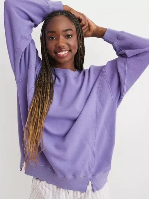 Aerie Purple Crewneck