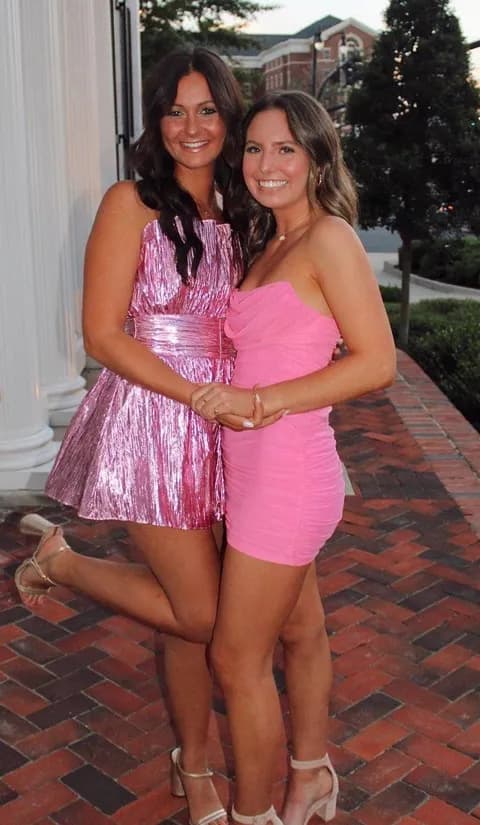 Sparkly Pink Romper Dress