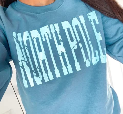 North pole crewneck Blue Size L