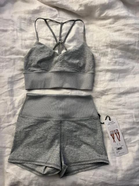 NWT Alo Shorts Size Small And Sports Bra Size Small