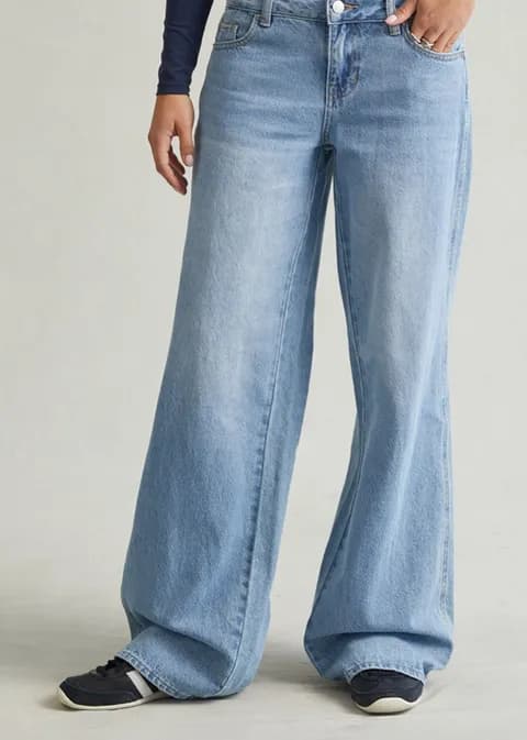 Pacsun Casey Low Rose Baggy Jeans (Light Wash)