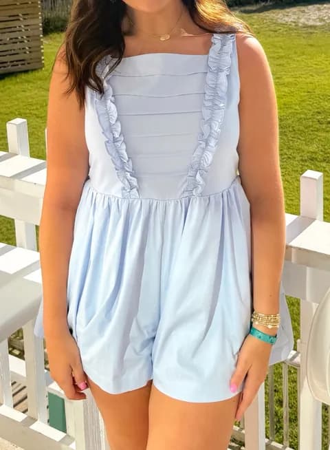 Pants Store Blue Romper