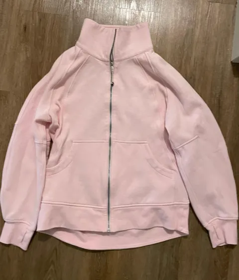 Strawberry Milkshake Scuba Oversized Funnel Neck Full Zip