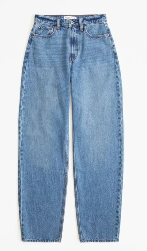 Abercrombie High-Rise Taper Jeans
