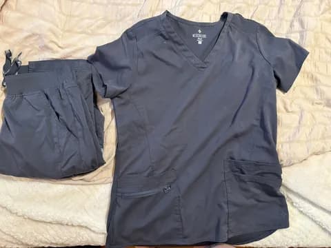 Medcouture Grey Scrub Set