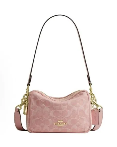 coach Mini Carey Crossbody Bag In Signature Denim cen19