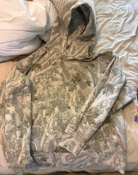 camo abercrombie hoodie