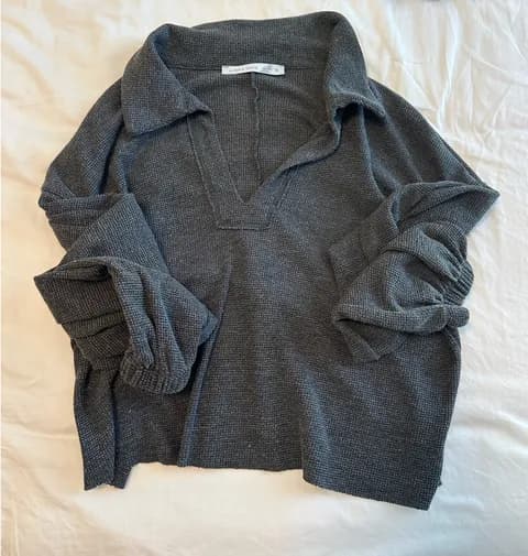Altard Stare Grey V-neck Long Sleeve