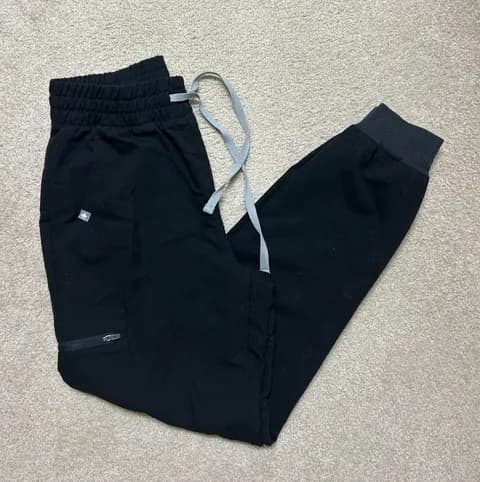 Black FIGS Scrub Pants
