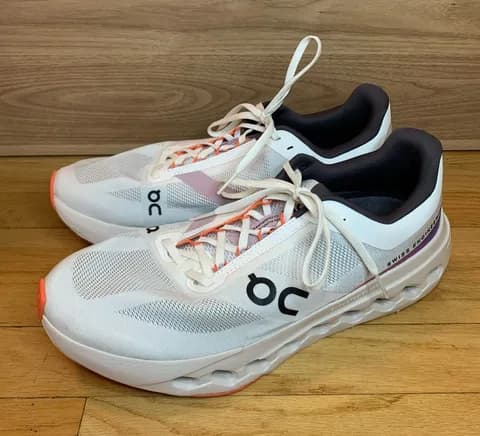 On Running Cloudsurfer Next Women's Sneakers in White / Flame - Size 12