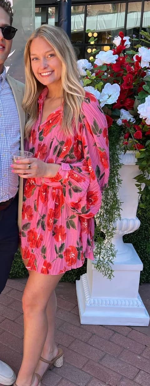 White Fox Floral Dress