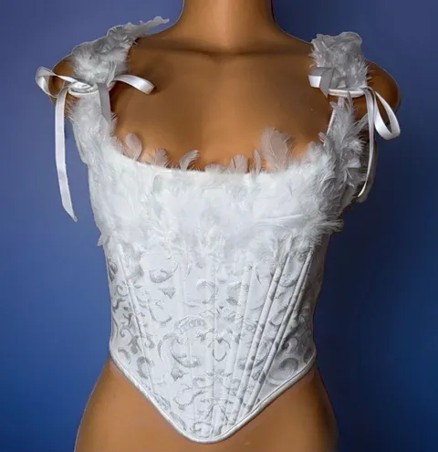 White corset top