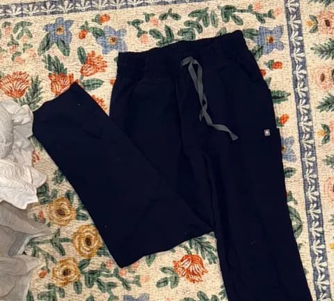 FIGS Navy Scrub Pants High-Waisted