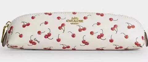 coach Pencil Case With Cherry Print cfa45