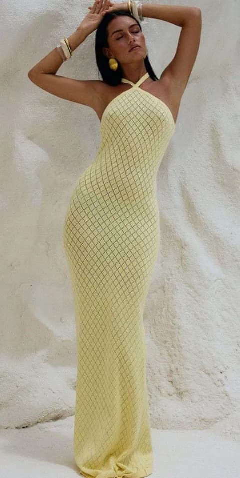 Runaway The Label Yellow Maxi Dress