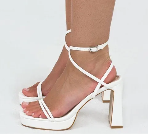 Princess Polly Heels White