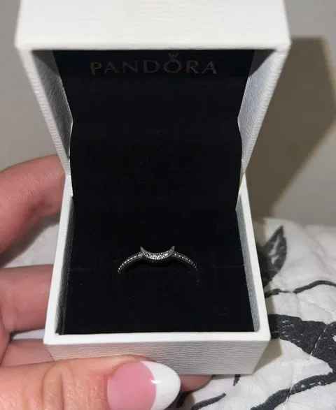 Crescent Moon Beaded Ring